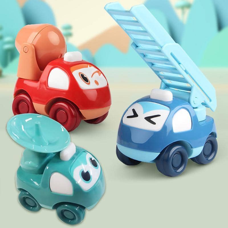 Inertia Push and Go Cartoon Toy Car for Kids - view 5