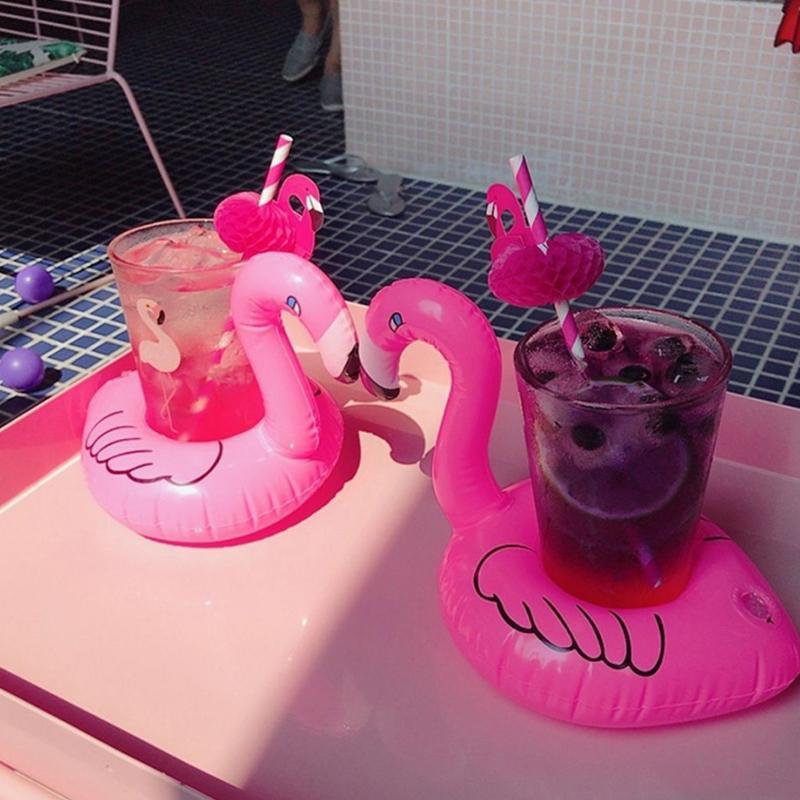 Inflatable Floating Drink Holder for Pool and Beach - Pink Donut - view 11