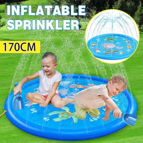 Inflatable Water Sprinkler Splash Pad for Kids, 170 cm