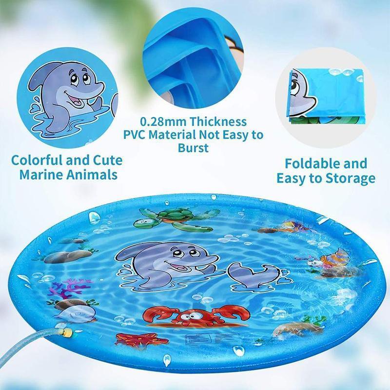 Inflatable Water Sprinkler Splash Pad for Kids, 170 cm - view 4