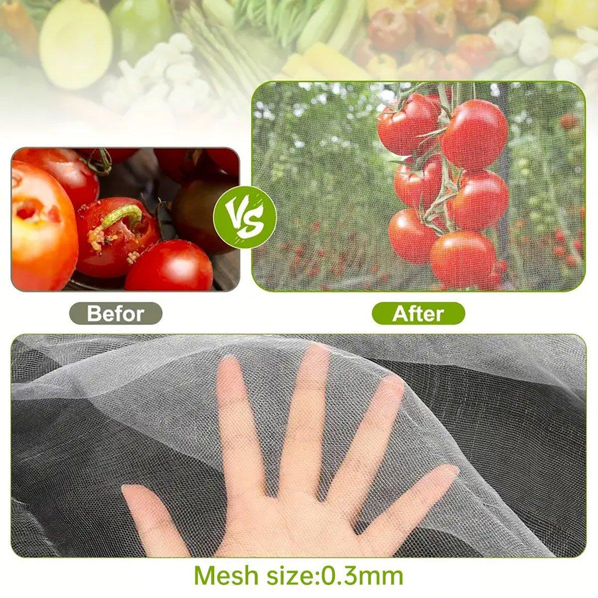 Insect Proof Greenhouse Net for Fruit and Vegetable Plants - 250cm x 10m - view 6