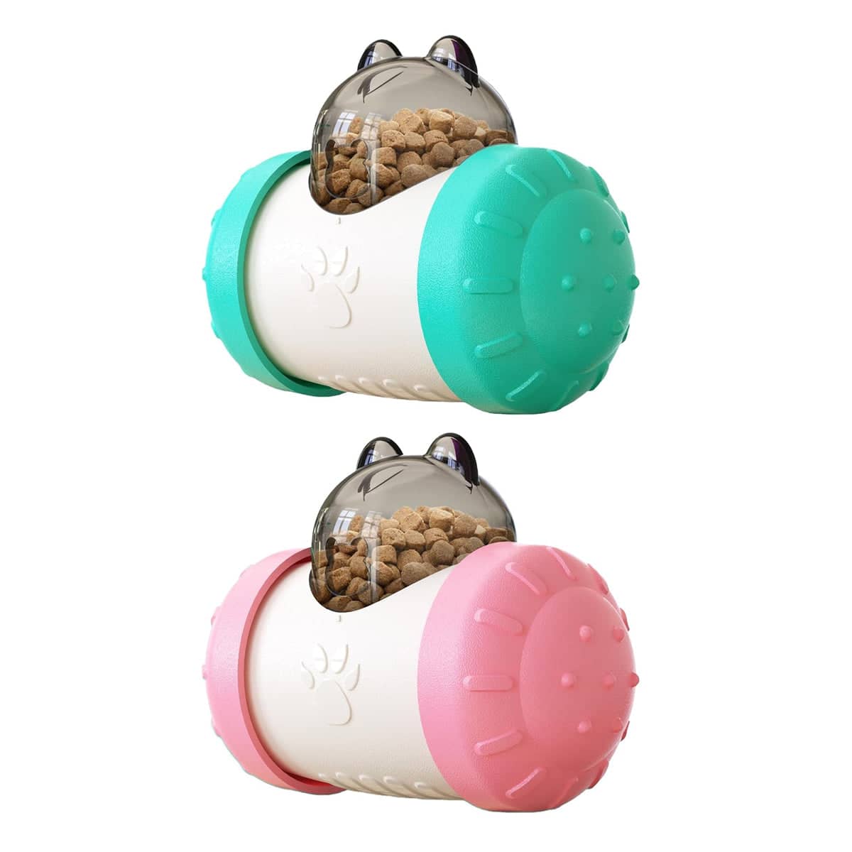 Interactive Treat Dispensing Toy for Dogs and Cats, Slow Feeder - Teal - view 3