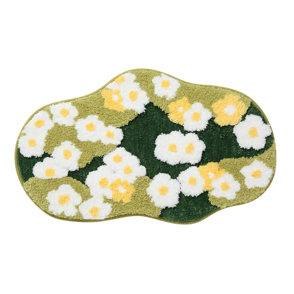 Irregular Shaped Non Slip Pet Floor Mat with Flower Pattern for Halls and Living Rooms - view 2