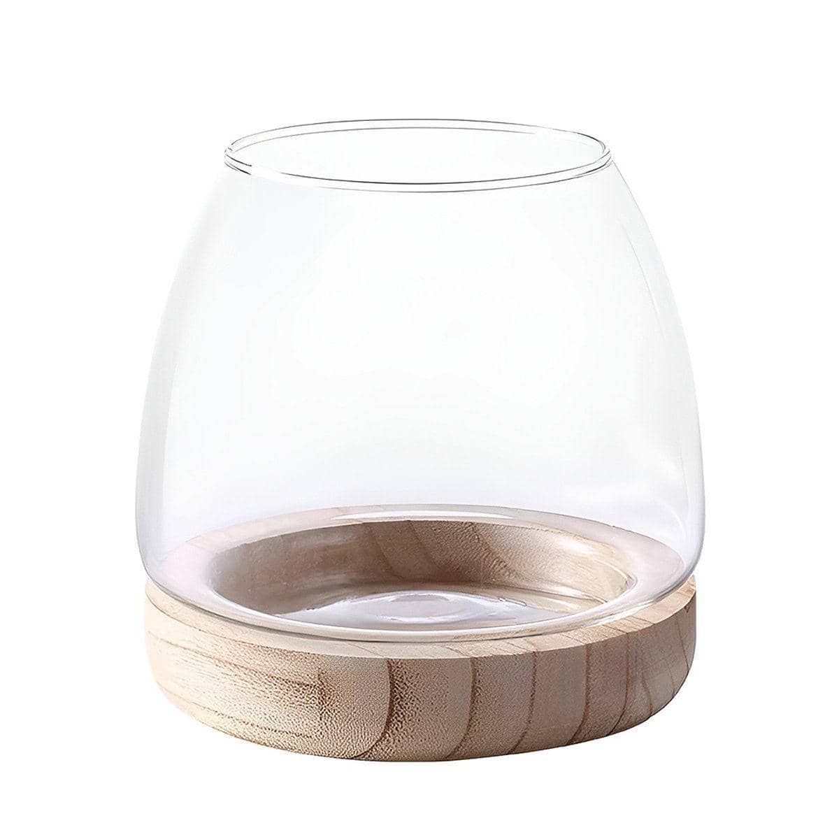 Japanese Style Glass Vase Fish Tank - Size XL (Height 19.5 cm, Top Width 11.5 cm)