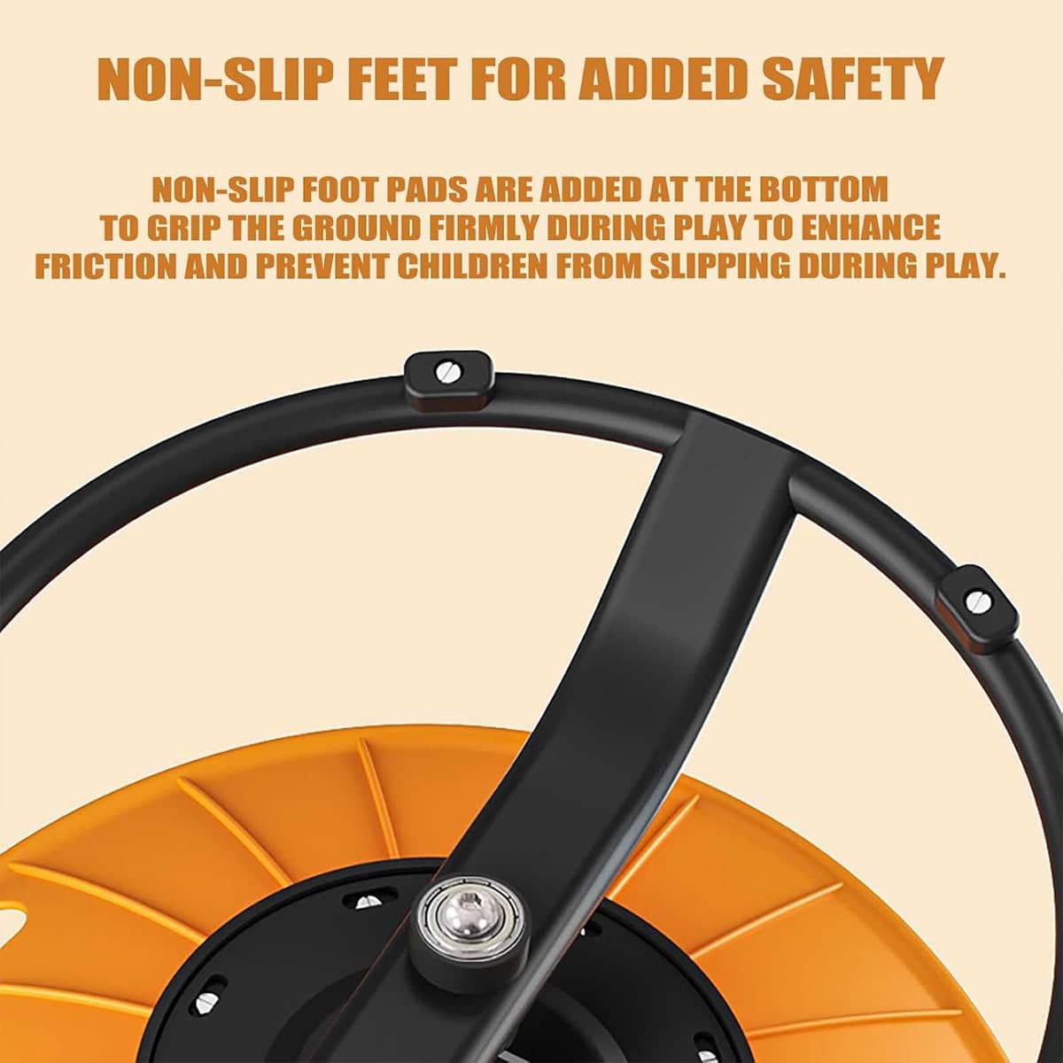 Kids Round Rotating Swivel Seat Balance Training Toy - Orange - view 5