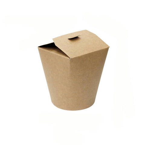 Kraft Paper Fast Food Takeaway Boxes Leakproof Greaseproof, Pack of 50 - 32 oz