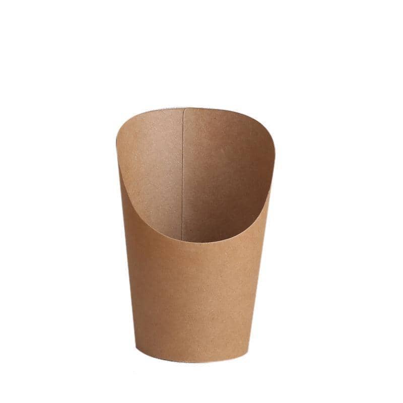 Kraft Paper French Fry Cups, Pack of 250 - 14 oz (Height 11.8 cm)