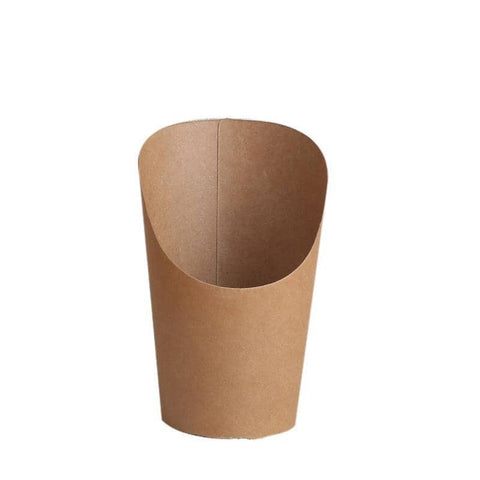 Kraft Paper French Fry Cups, Pack of 250 - 16 oz (Height 13 cm)