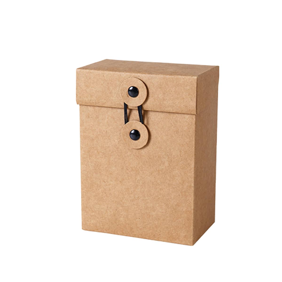 Kraft Paper Gift Boxes with Drawstring Closure - Size M (10 x 6 x 13.8 cm), Pack of 10