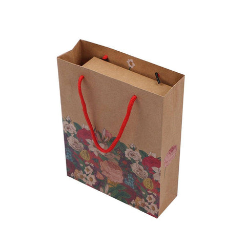 Kraft Paper Mooncake Hand-Carry Bags, Pack of 25 - Bag