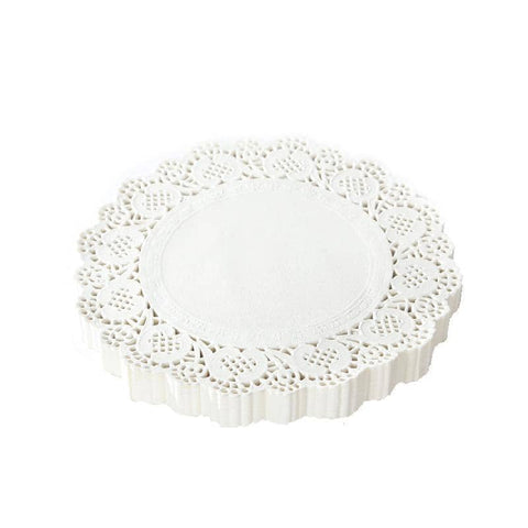 Lace Paper Doilies, Round Baking Liners - 24 cm, Pack of 250