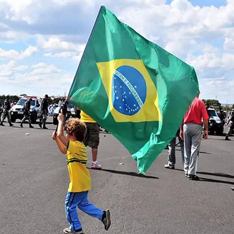 Large Brazilian Flag Heavy Duty Outdoor, 90 x 150 cm (3 ft x 5 ft) - view 5