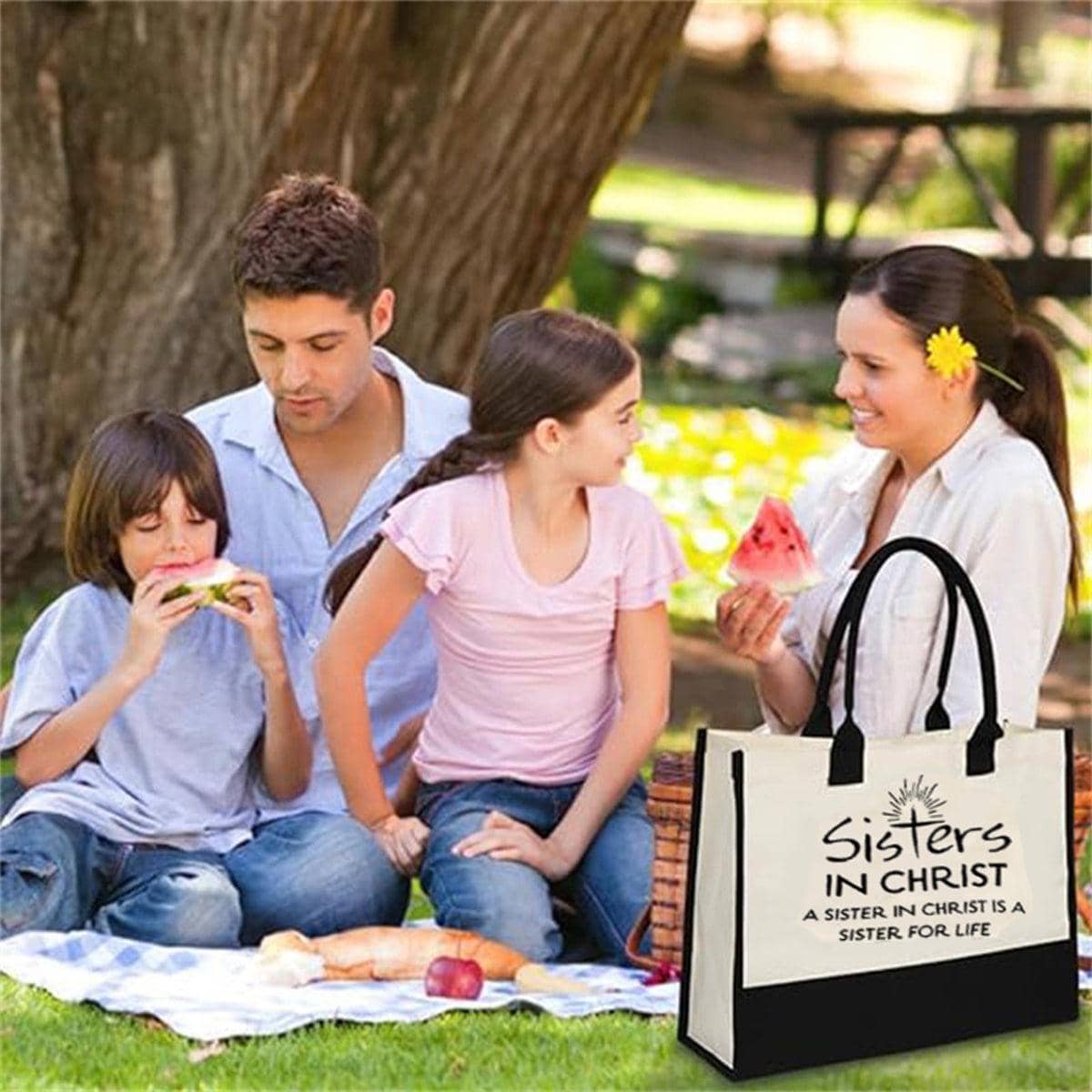 Large Capacity Canvas Tote Bag for Women, Shopping and Travel - view 5