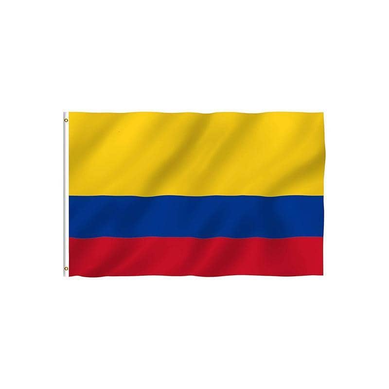 Large Colombian Flag with Metal Grommets, 90 x 150 cm (3 x 5 ft) - view 2
