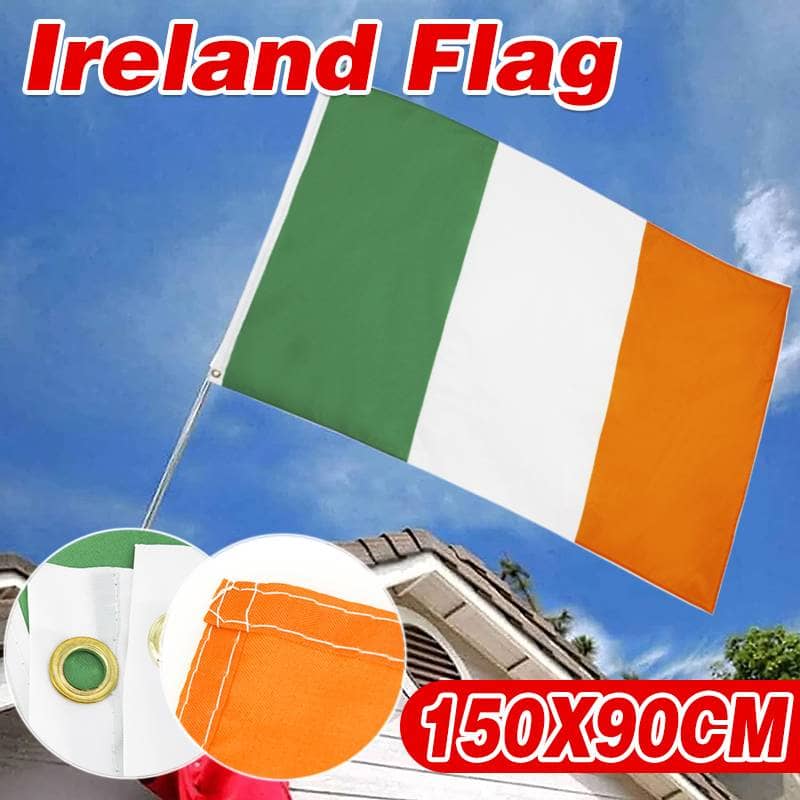 Large Irish Flag Outdoor St Patricks Day 90 x 150 cm (3ft x 5ft)
