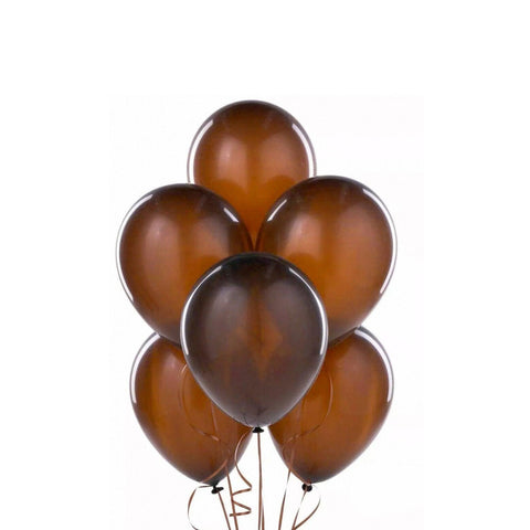 10 Inch (25 cm) Latex Party Balloons, Pack of 100 - Brown