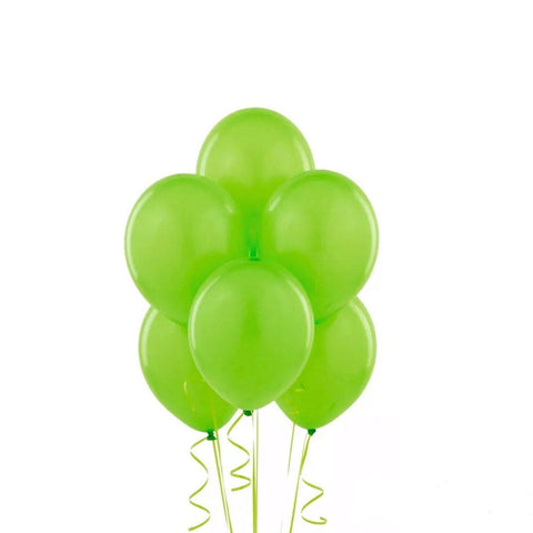 10 Inch (25 cm) Latex Party Balloons, Pack of 100 - Lime Green