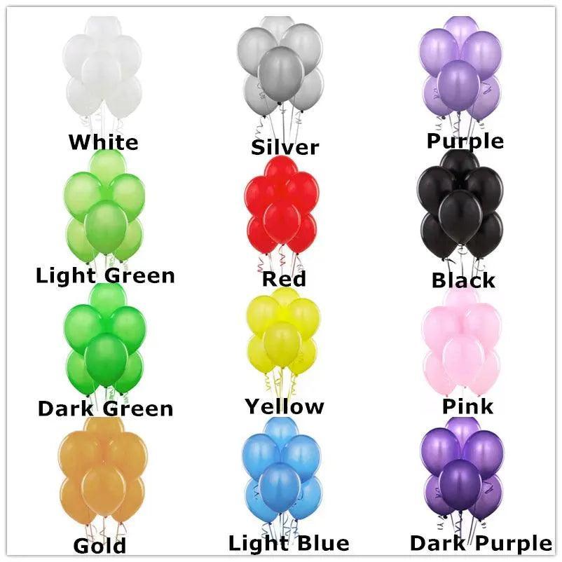 Latex Party Balloons 10 Inch (25 cm) - Dark Green, Pack of 10 - view 15