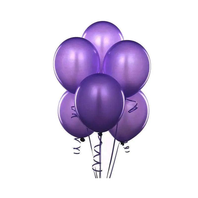 Latex Party Balloons 10 Inch (25 cm) - Dark Purple, Pack of 10