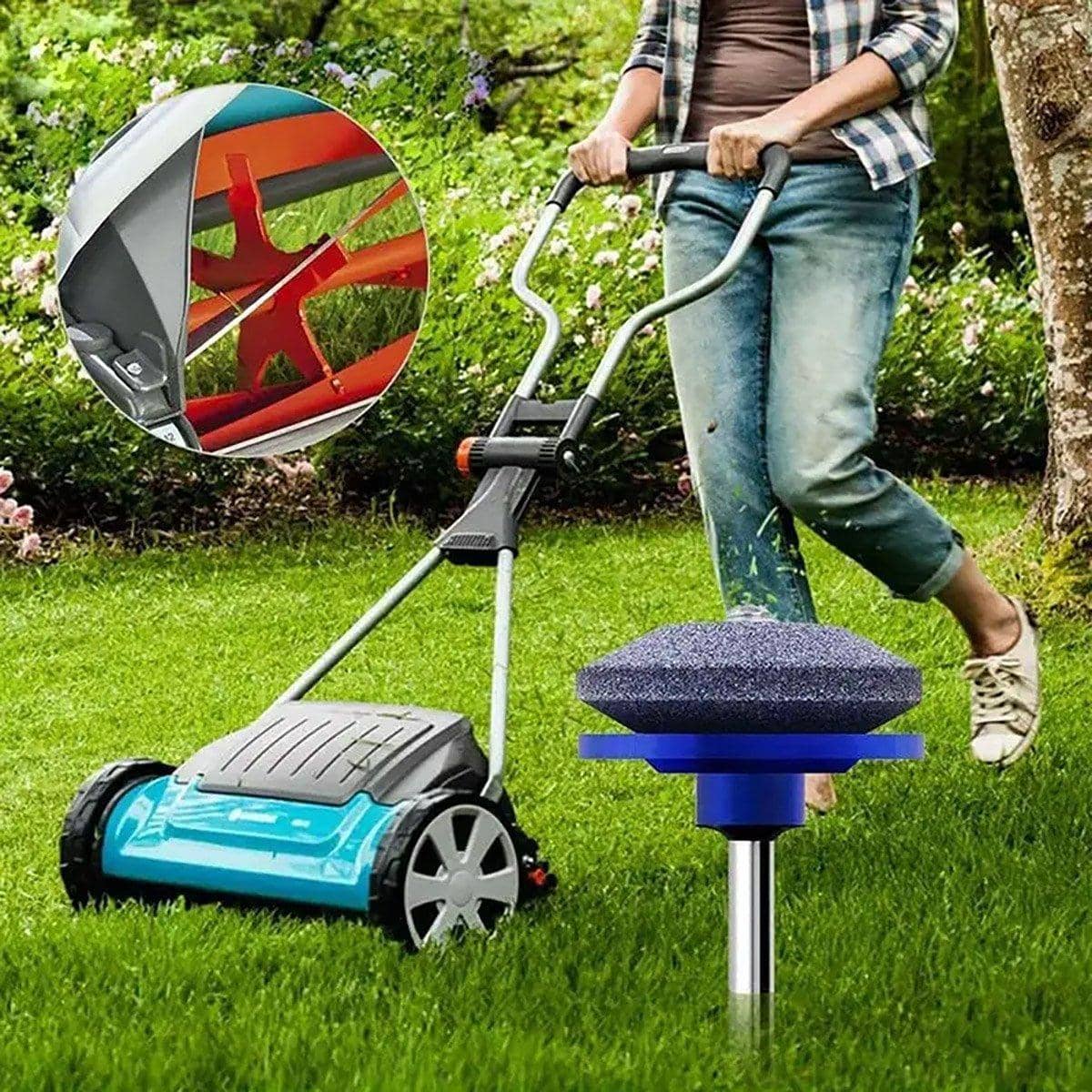 Lawn Mower Blade Sharpener and Balancer Set, 5 Piece - view 5