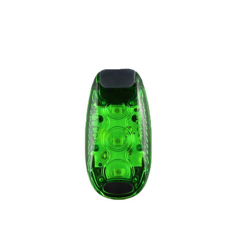 LED Bike Tail Light, Clip-On Safety Warning Lamp - Green