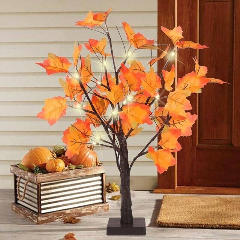 LED Christmas Tree Lights - 24 Warm White, 60 cm Maple Twig - view 3