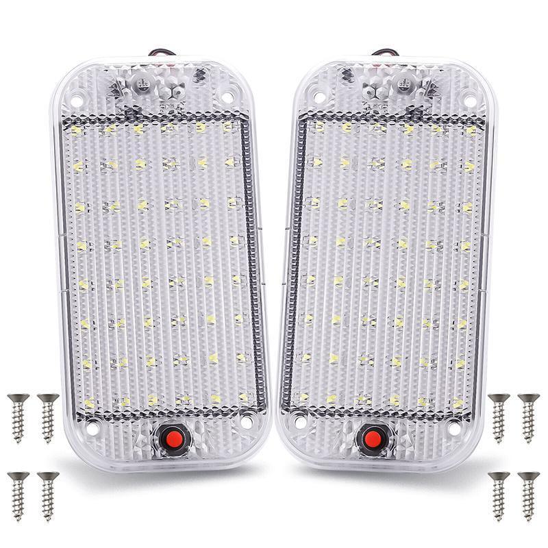 LED Interior Roof Light for Cars, Trucks and Caravans - Pack of 2 - view 2