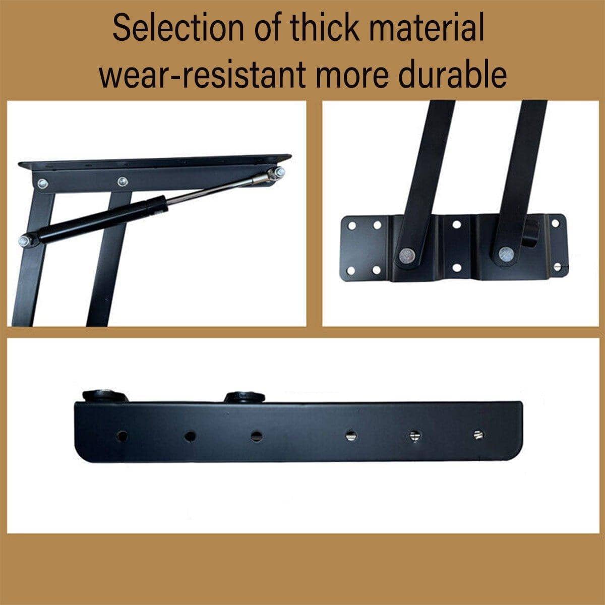 Lift up Coffee Table Hinge with Hydraulic Spring Mechanism, Set of 2 - view 4
