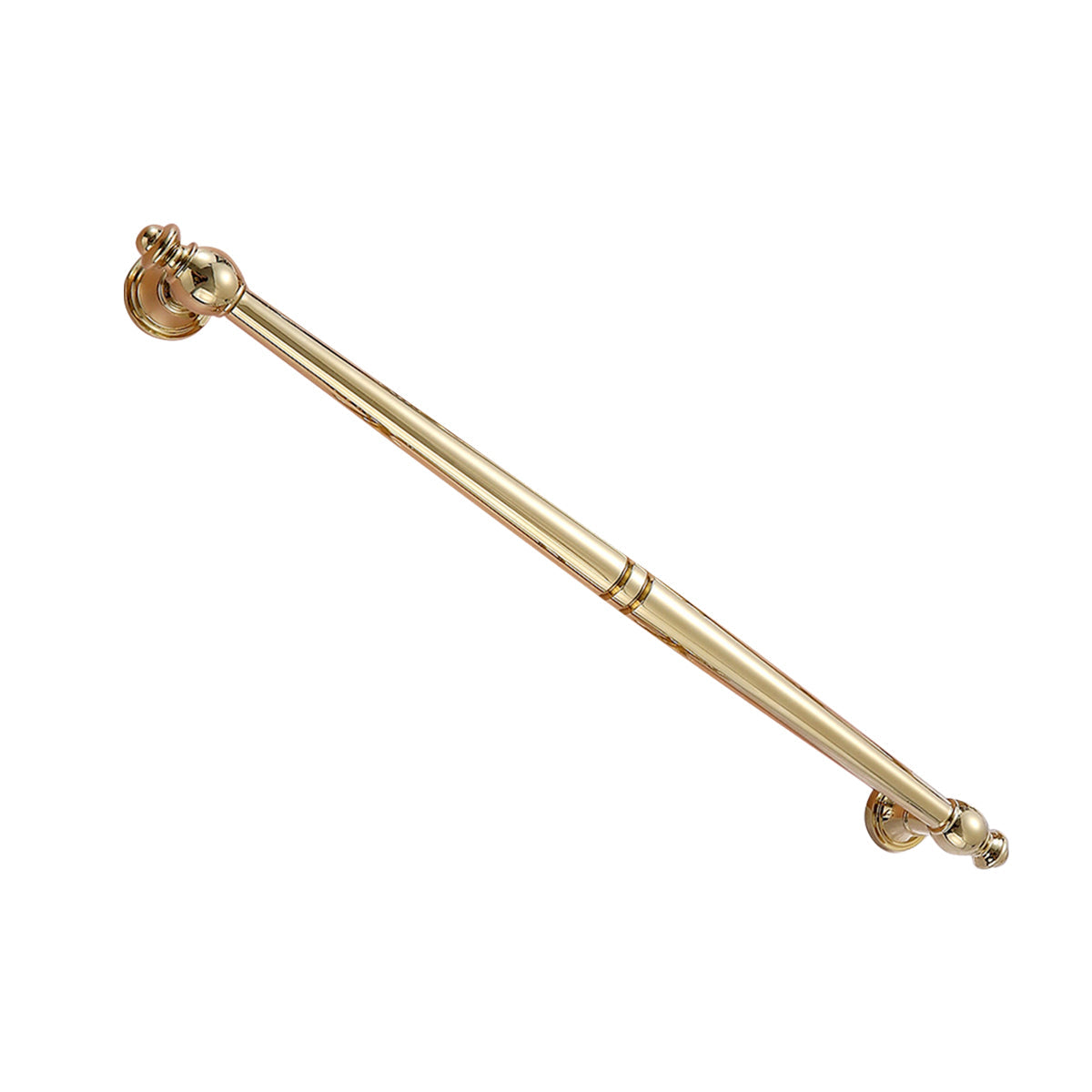 Long Brass Cabinet Handle, 224 mm Hole Spacing - Gold