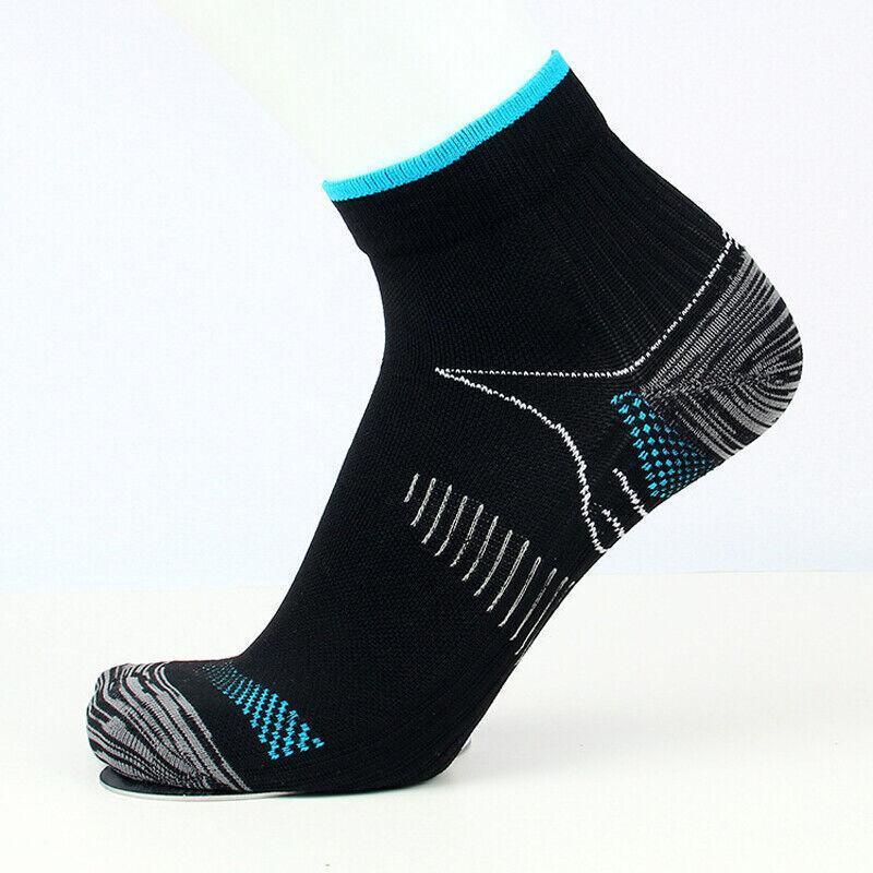 Low-Cut Compression Socks, 1 Pair, S/M - Black and Red - view 9