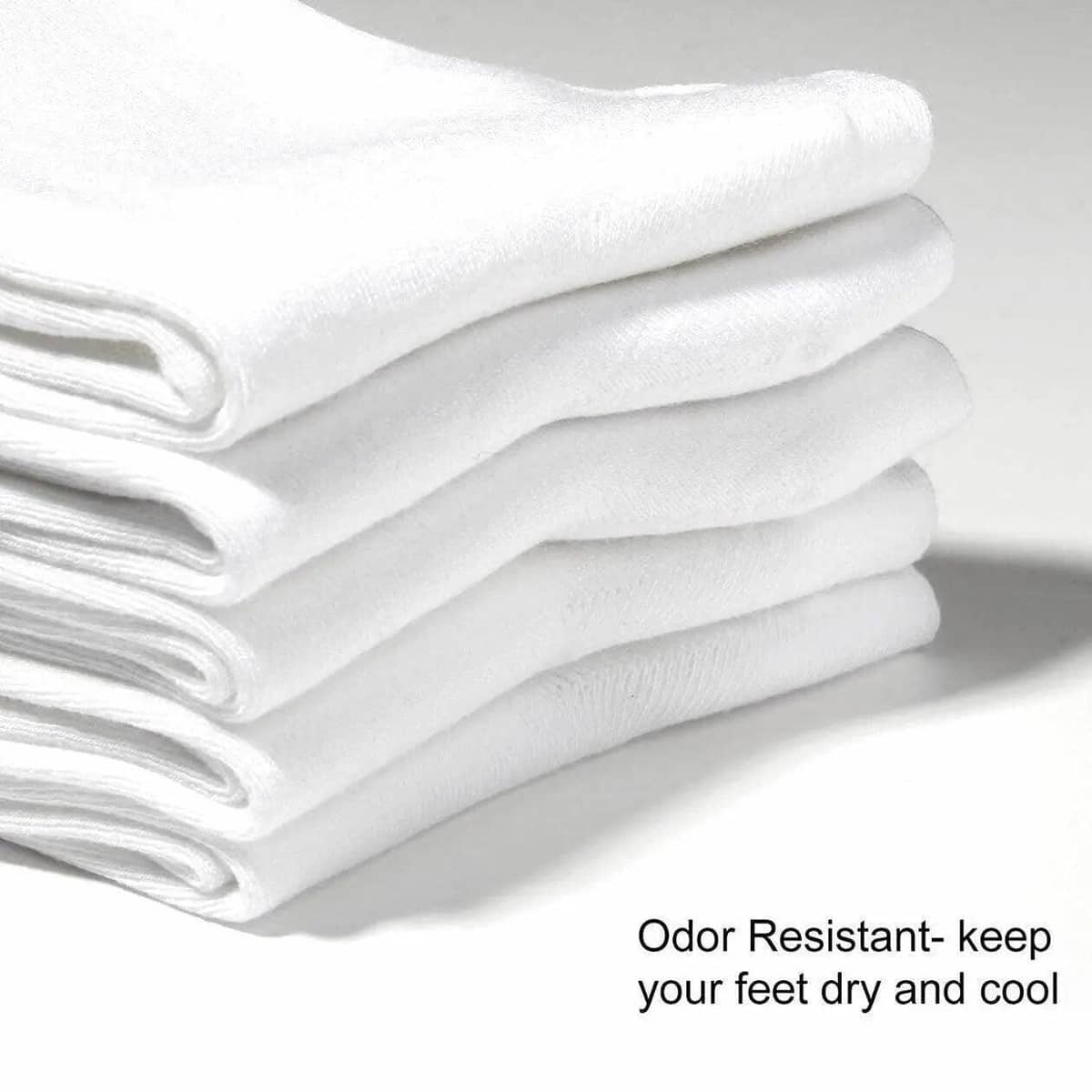 Low Cut Cotton Trainer Socks for Men - Light Grey, 5 Pairs - view 5