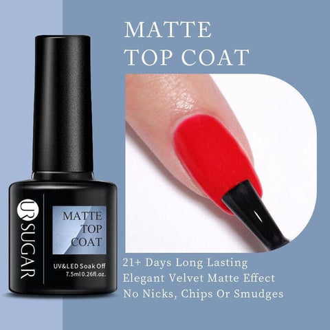 Matt Top Coat Soak-Off UV LED Gel Nail Polish 7.5ml