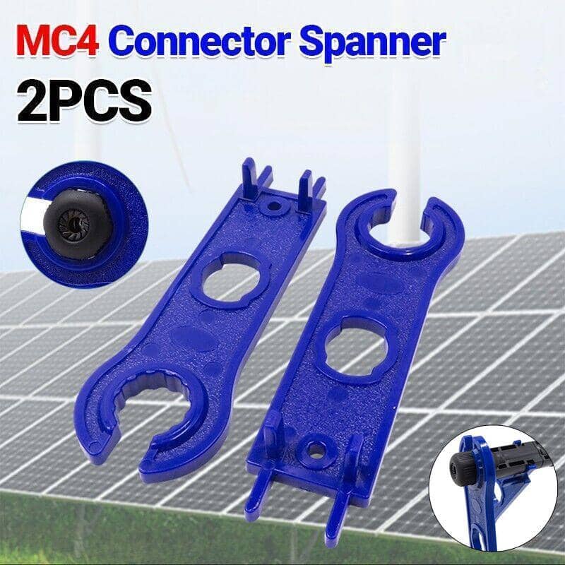 MC4 Solar Spanner Tool Pair for Solar Panel Connectors, Blue, Pack of 2