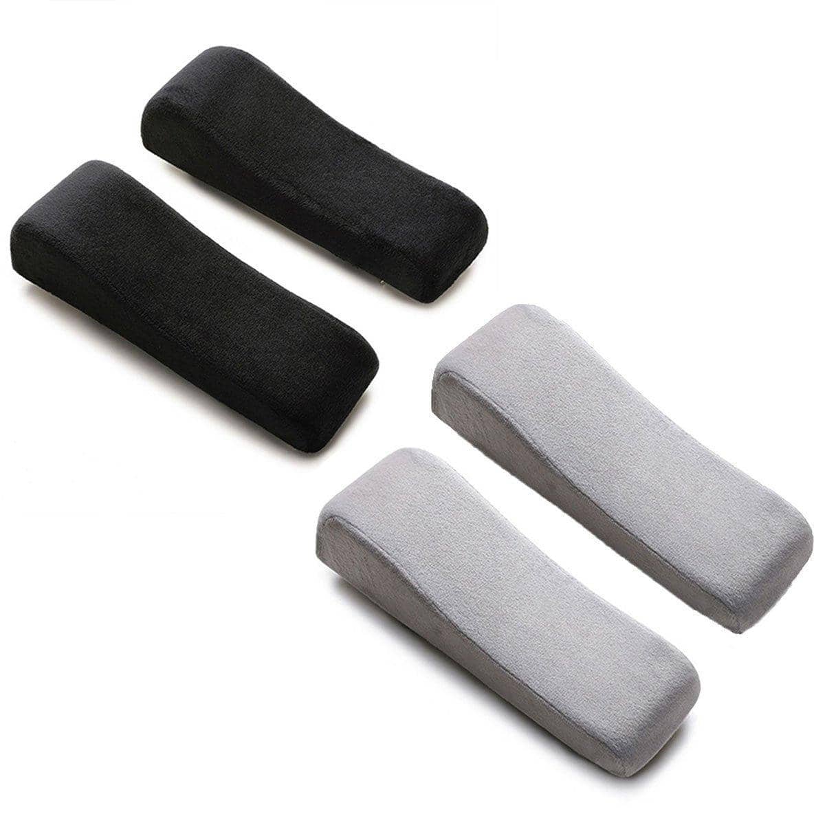 Memory Foam Armrest Pads for Office Chairs, Pack of 2 - Grey - view 3