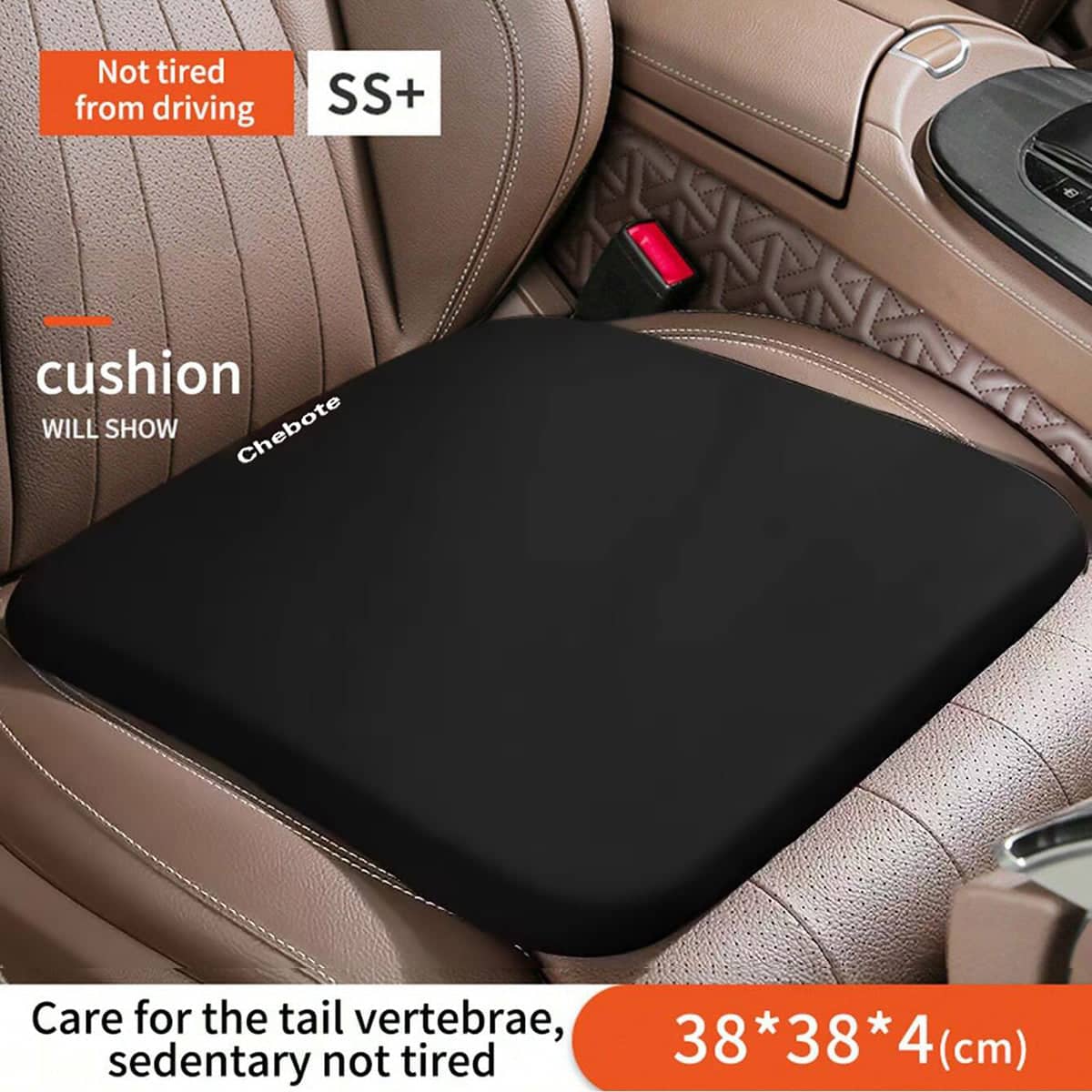 Memory Foam Seat Cushion for Car, Office and Home - Grey - view 2