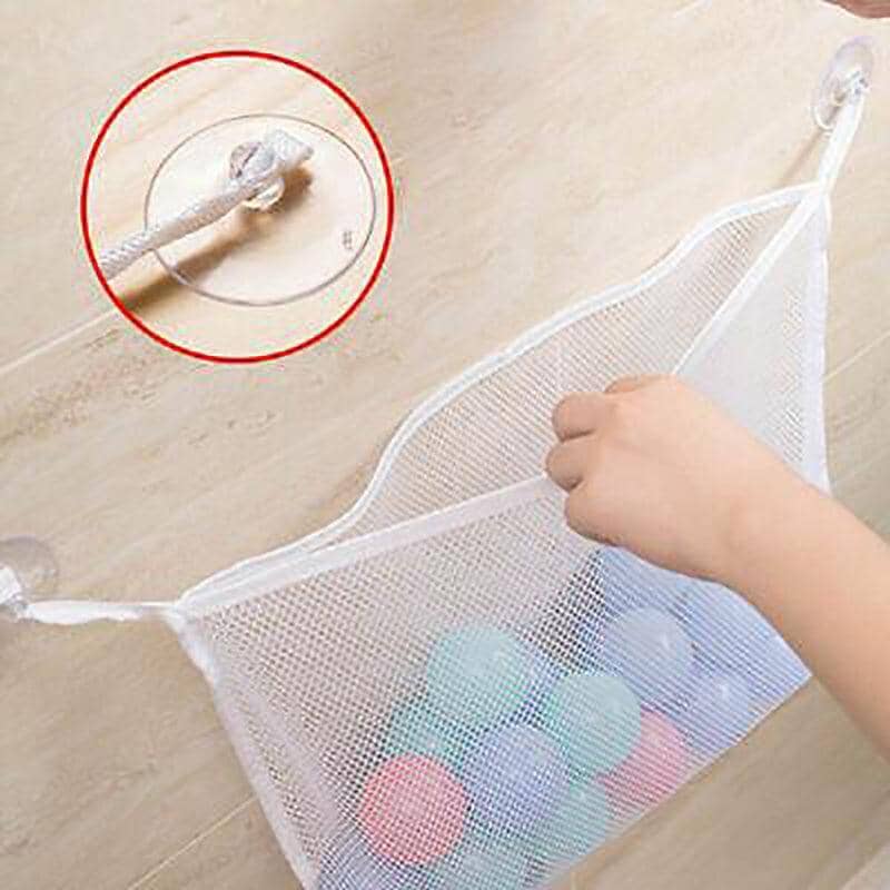 Mesh Bath Toy Organiser Bag with Suction Cups, 35 x 45 cm - view 3