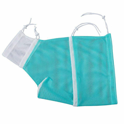 Mesh Cat Grooming Bath Bag for Washing and Nail Trimming - Green