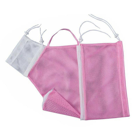 Mesh Cat Grooming Bath Bag for Washing and Nail Trimming - Pink