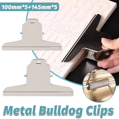 Metal Hangable Board Clips, 10 Pack, 100 mm and 145 mm