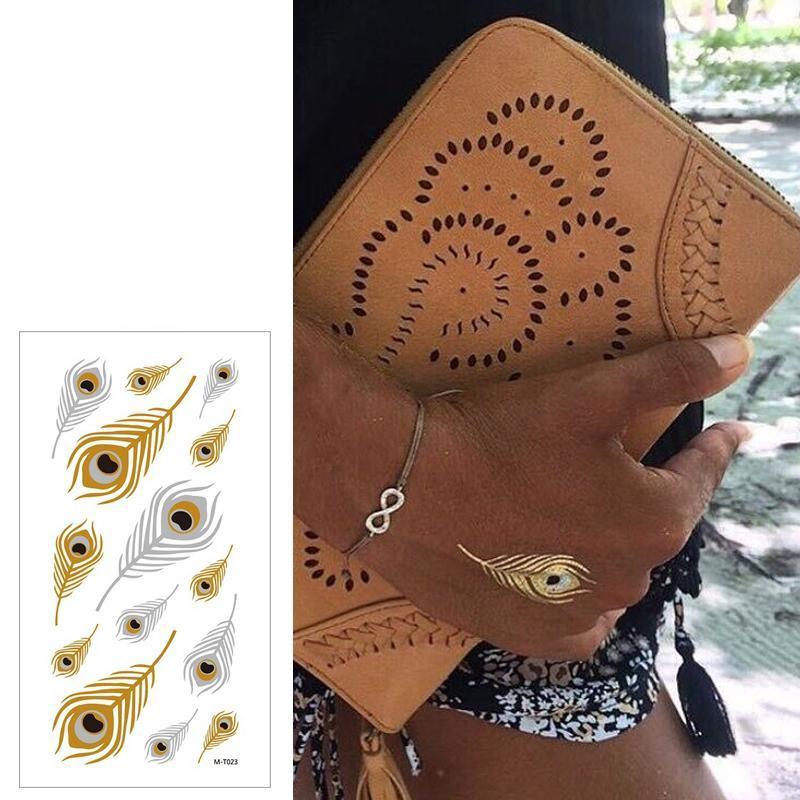 Metallic Boho Temporary Tattoo Sticker for Arms and Body - MTOM08 - view 5