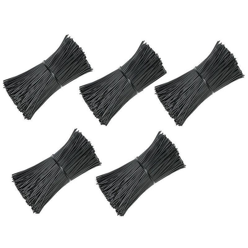 Metallic Twist Ties Reusable Plastic Cable Ties 50 Pack - 50cm White - view 12