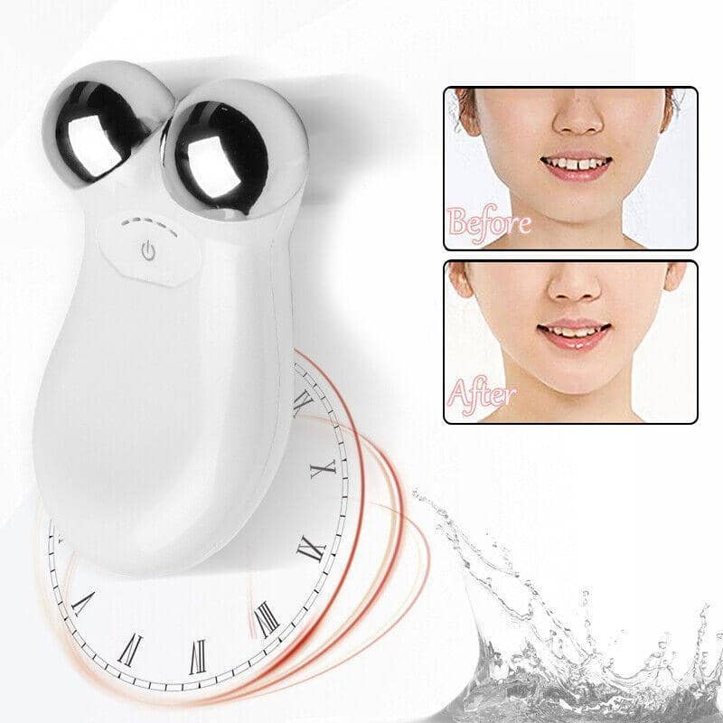 Microcurrent Facial Massager with 5 Intensity Levels - White - view 5