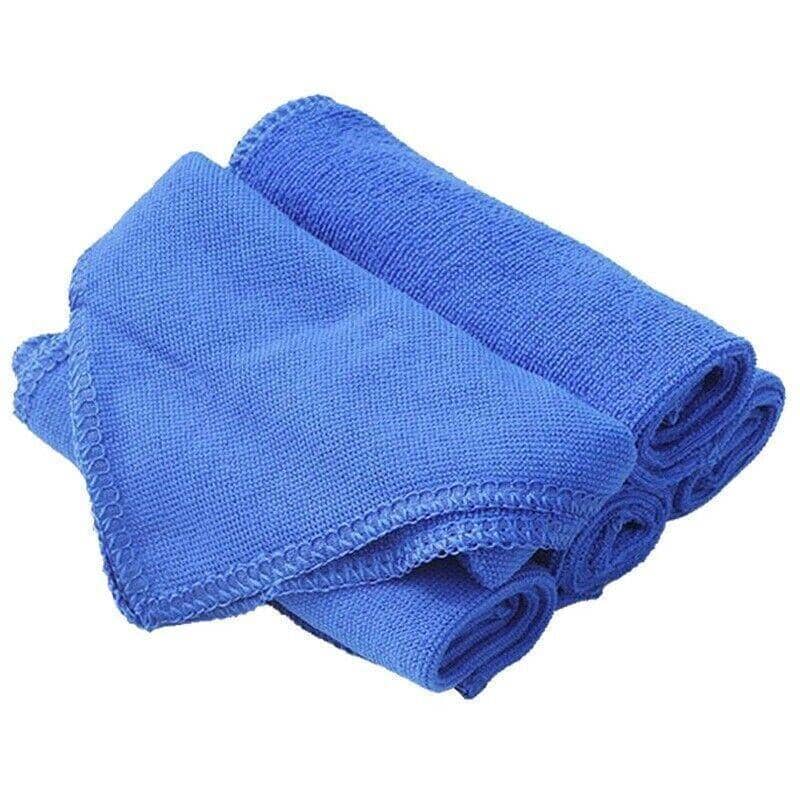 Microfibre Cleaning Cloths, Blue, 30 x 30 cm, Pack of 50 - view 2