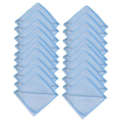 Microfibre Glass Cleaning Cloths, 40 x 40 cm - Pack of 20