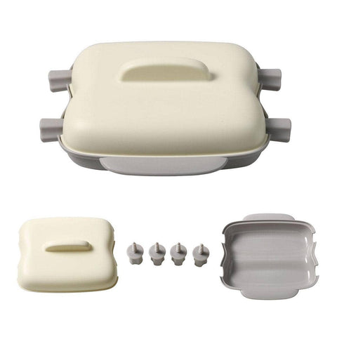 Microwave Corn Steamer Box - Fast Heat Resistant Container, Beige