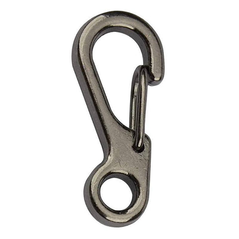 Mini Alloy Carabiner Keychain Clips, Pack of 10 - Gun Grey