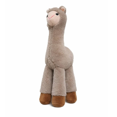 Mini Alpaca Plush Keychain, Soft Stuffed Bag Charm - Brown