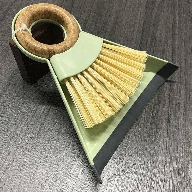 Mini Broom and Dustpan Set with Wooden Handle, Compact Desktop Cleaner - view 5