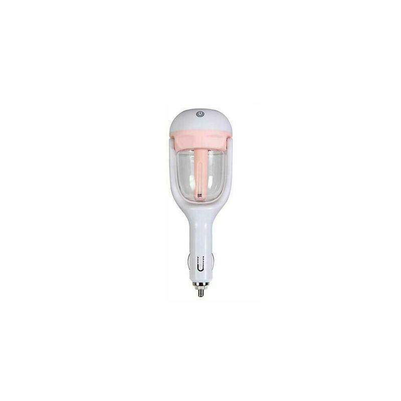 Mini Car Humidifier with 50ml Water Tank - Pink