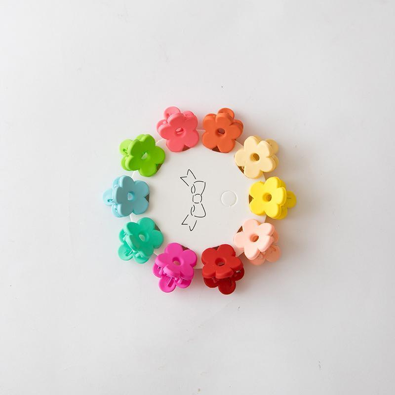 Mini Hair Clips Durable Plastic, 10 Pack - Heart - view 8